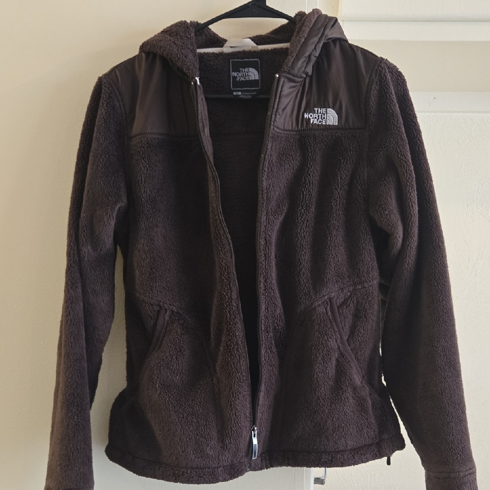 The North Face Dark Brown Hooded Fleece Jacket